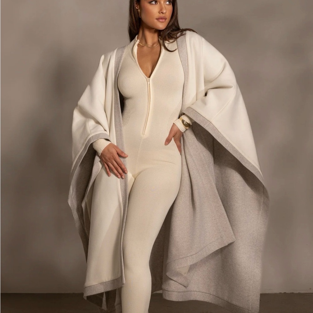 JLUXLABEL Ivory Park City Reversible Shawl